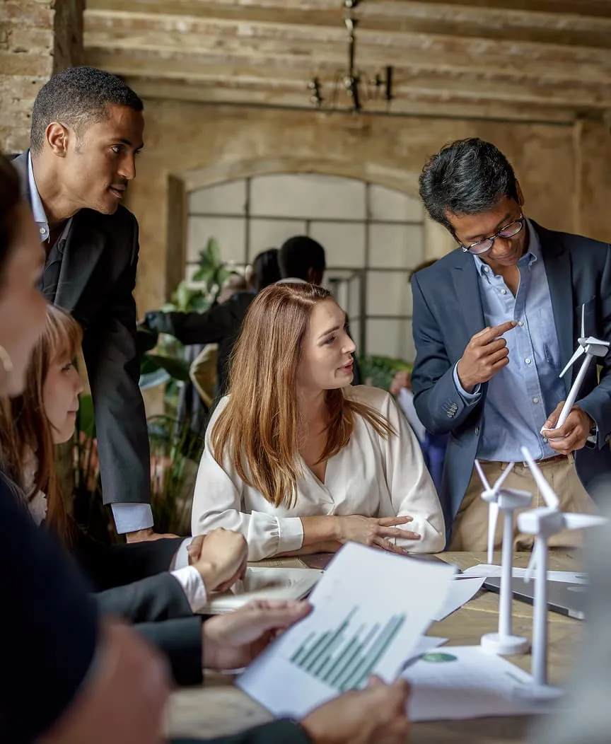 Professional office meeting and discussion