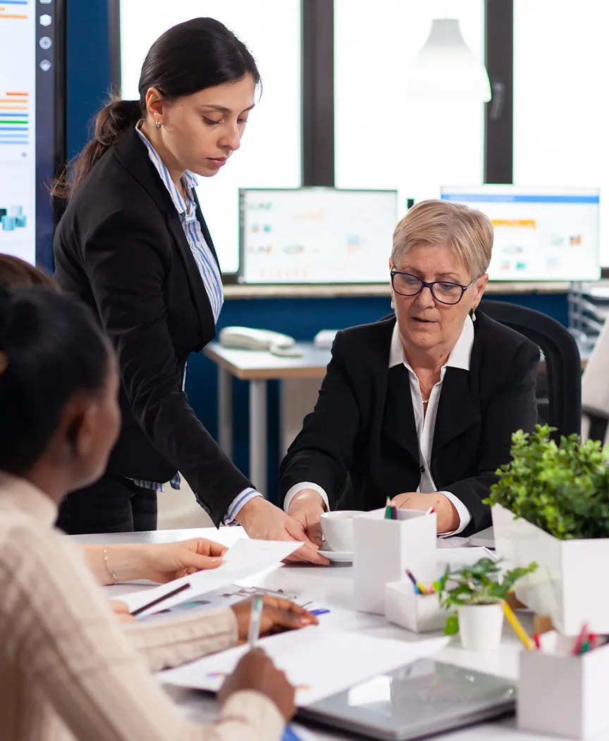 Professional women in an office