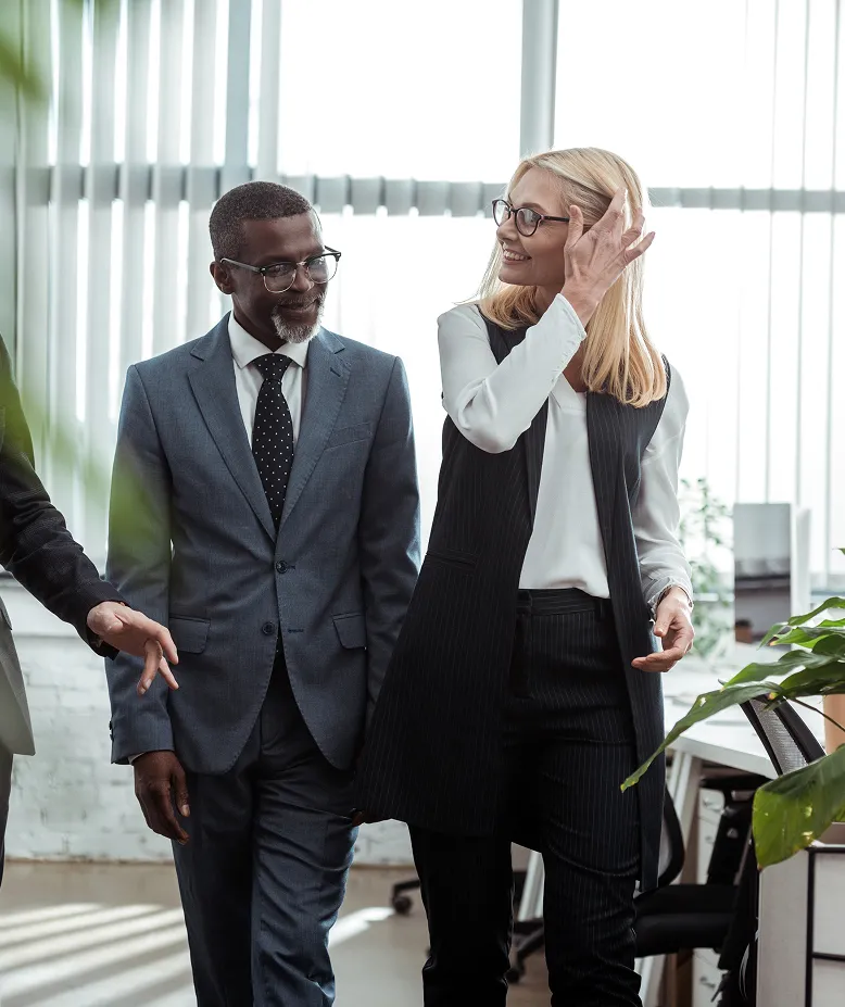 Business man and woman